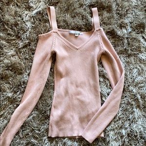 Cold shoulder sweater